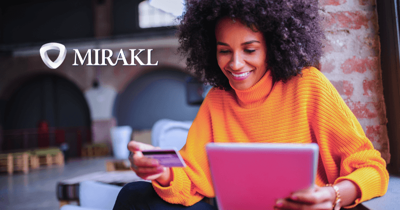 Retail store with Mirakl logo overlayed.