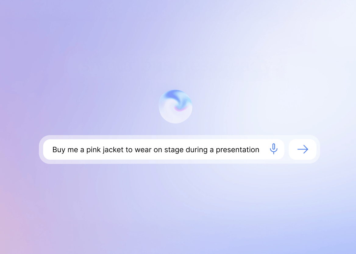 "Buy me a pink jacket to wear on stage during a presentation"