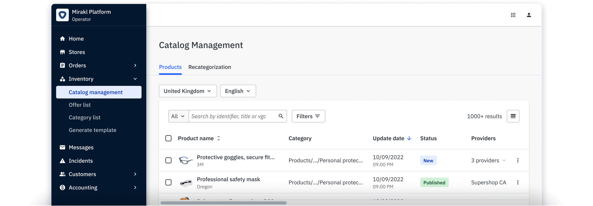 Supplier Catalog Integration & Management Platform Mirakl Catalog Manager