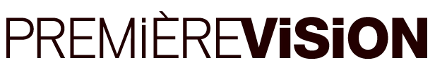 Première Vision wordmark logo in dark brown on a white background
