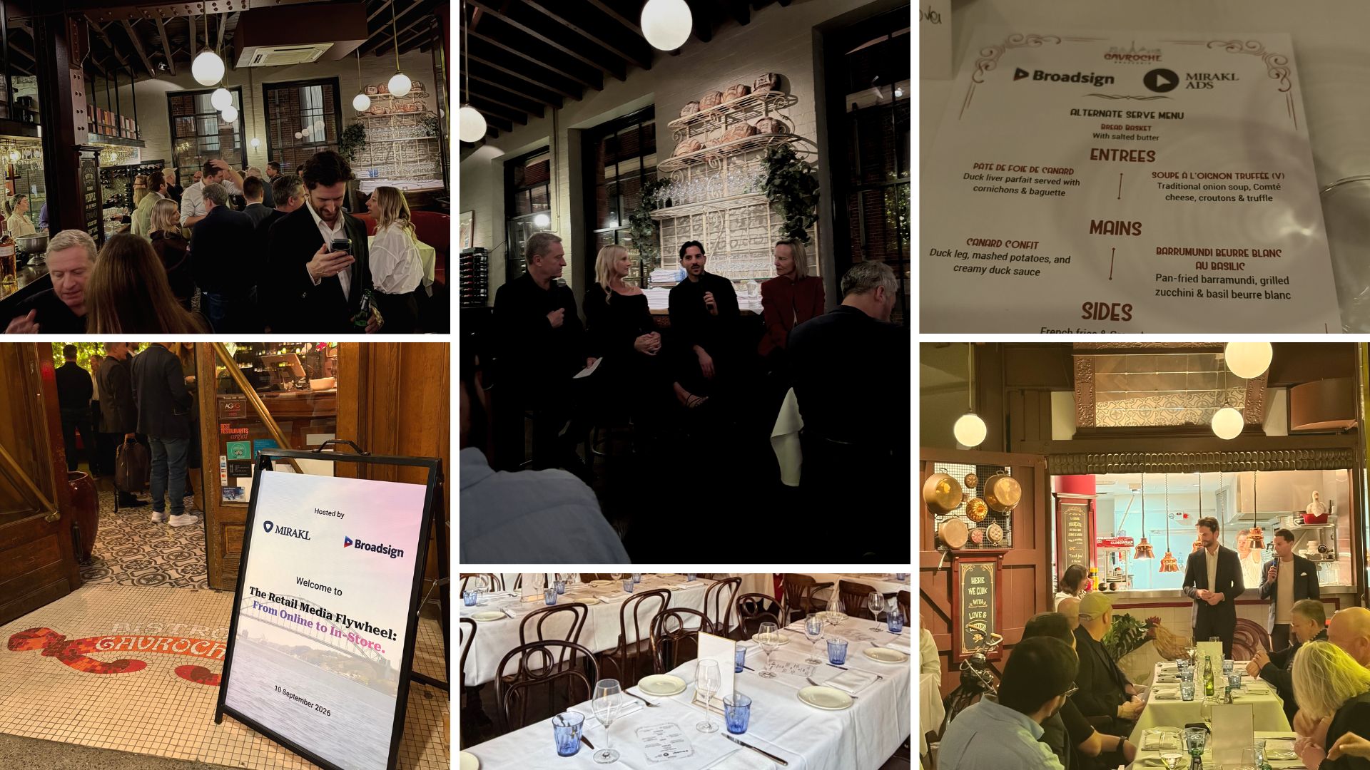 Mirakl and Broadsign APAC retail media event photo collage
